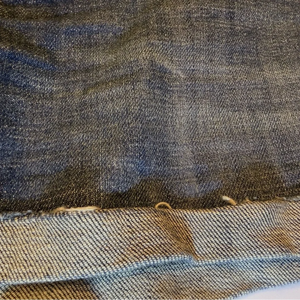 J. Crew Factory Shorts Mid Rise Stretch Hipslung Dark Blue Denim Cuffed EUC - Picture 12 of 13